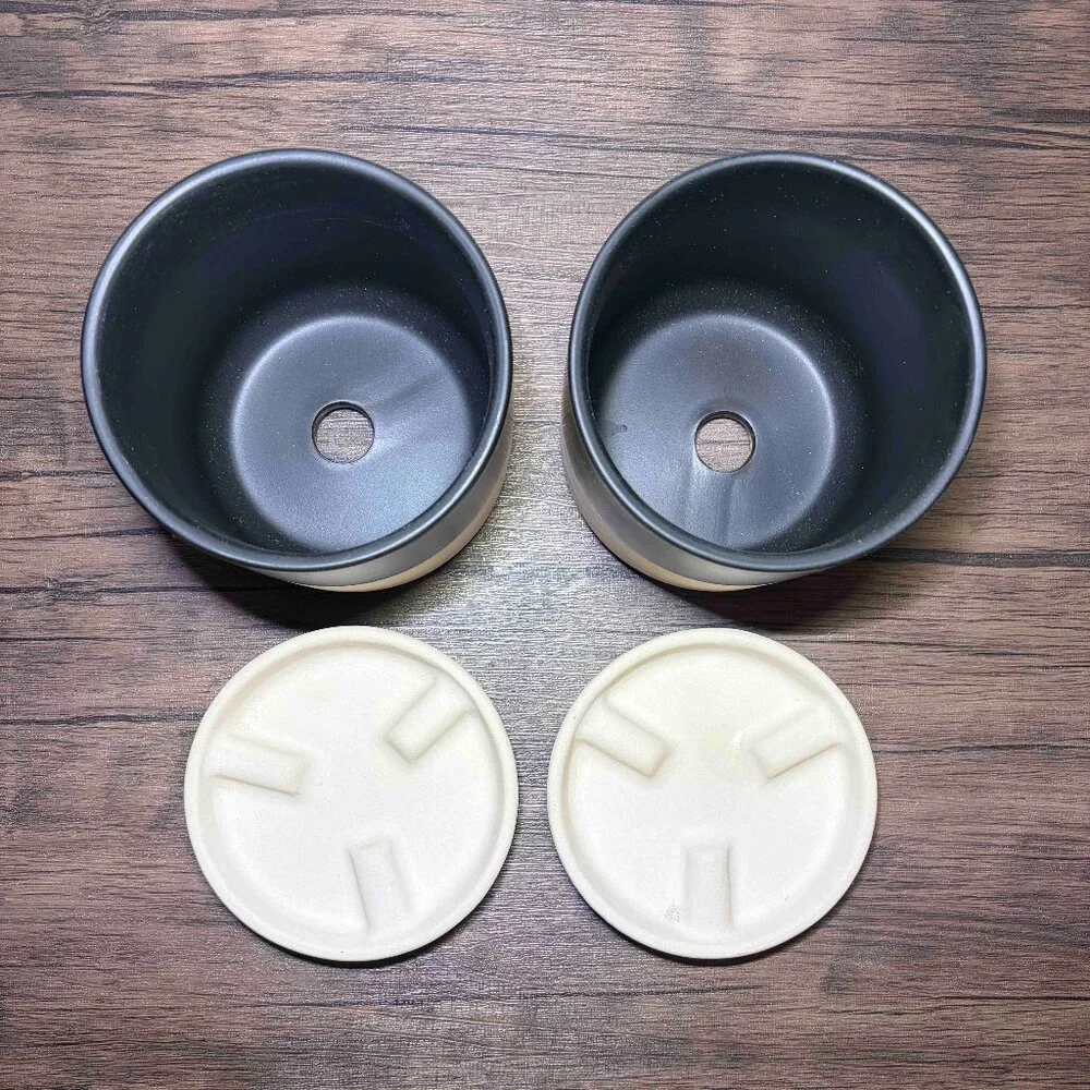 Set of 2 - Momma Planter Pots Porcelain Handmade 4.5 inch